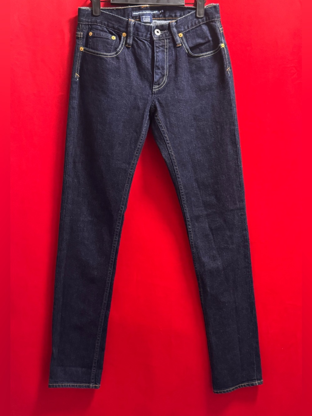 #646- Ralph Lauren Indigo Skinny Jeans with Contrast Stitching BNWOT Sz.27
